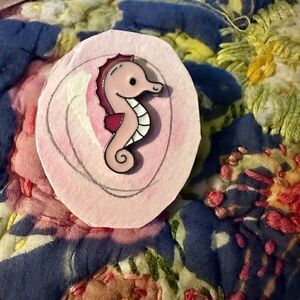 Pink Seahorse  Brooch Fashion Jewelry Awareness G